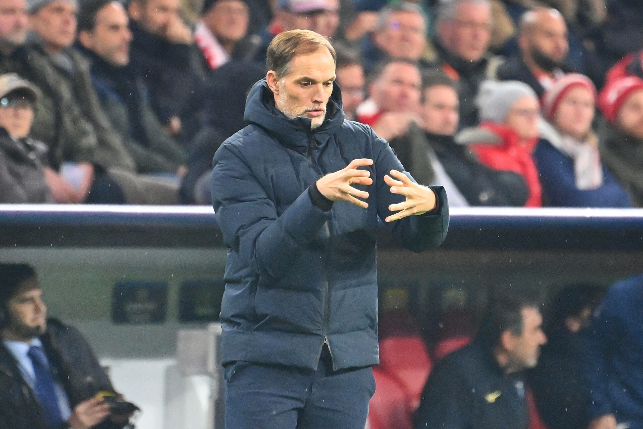 Bayern-Trainer Thomas Tuchel im Spiel gegen Lazio Rom