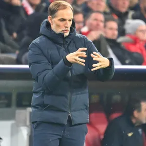 Bayern-Trainer Thomas Tuchel im Spiel gegen Lazio Rom