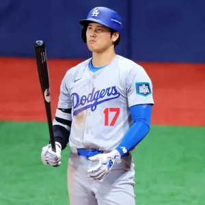 Shohei Ohtani im Spiel für die Dodgers.