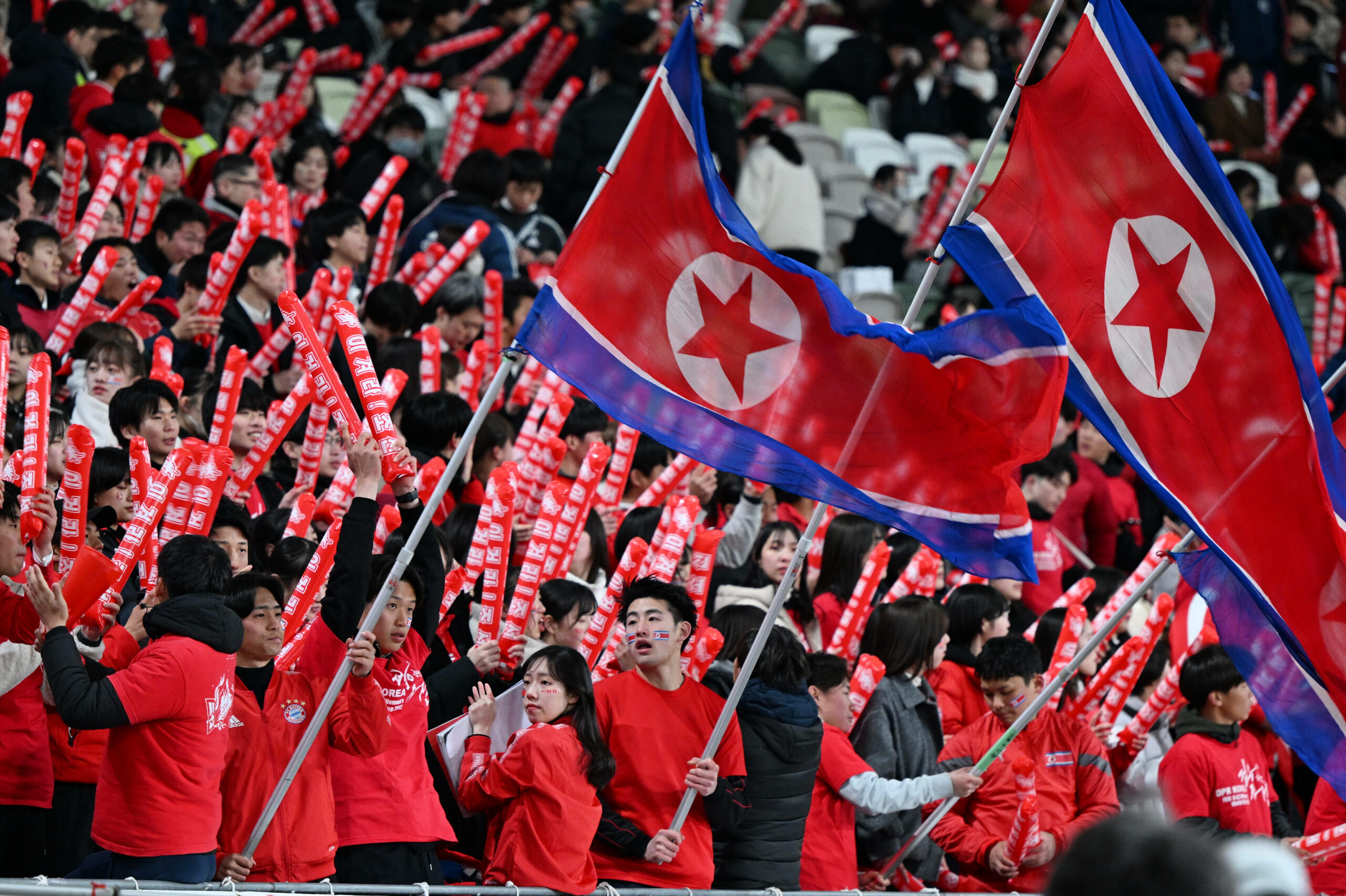 Fußballfans von Nordkorea