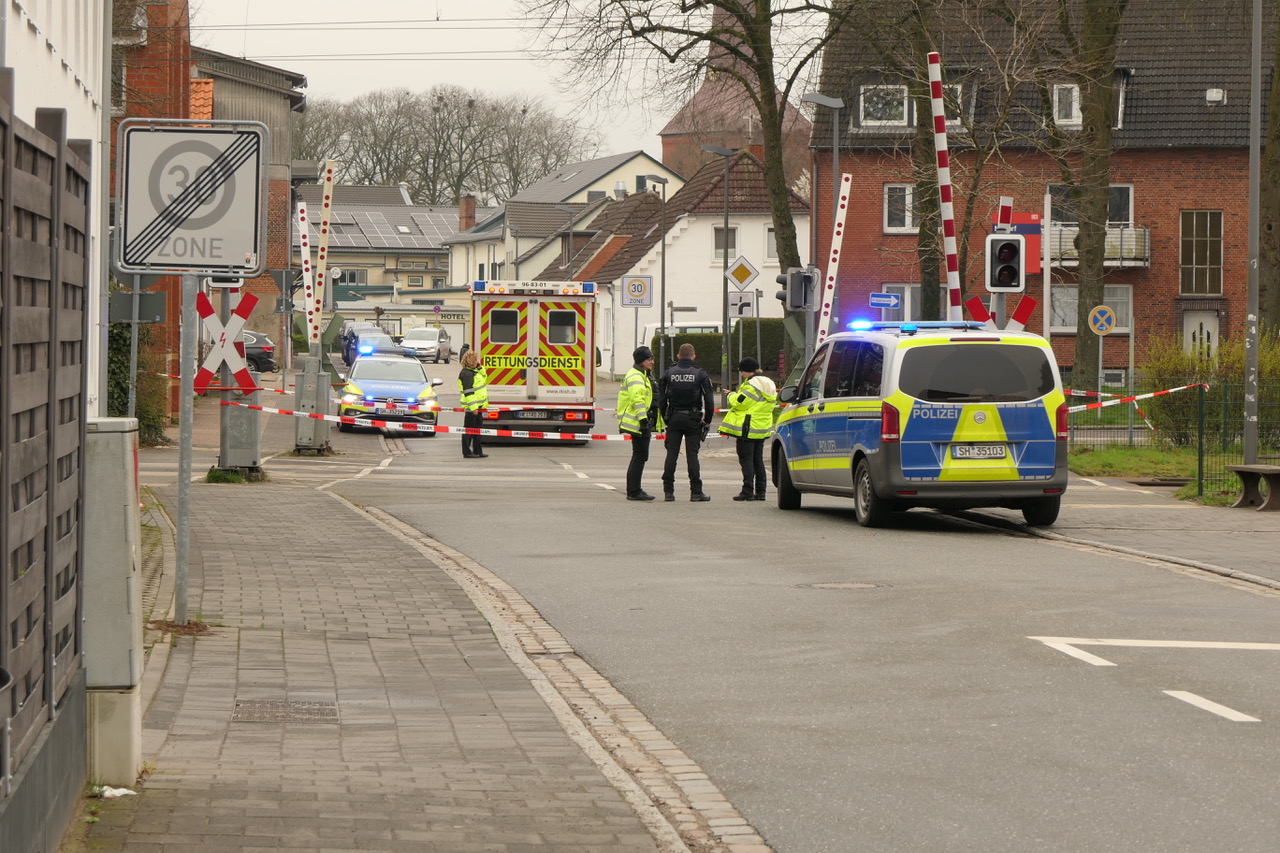 Rettungskräfte am Einsatzort