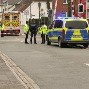 Rettungskräfte am Einsatzort