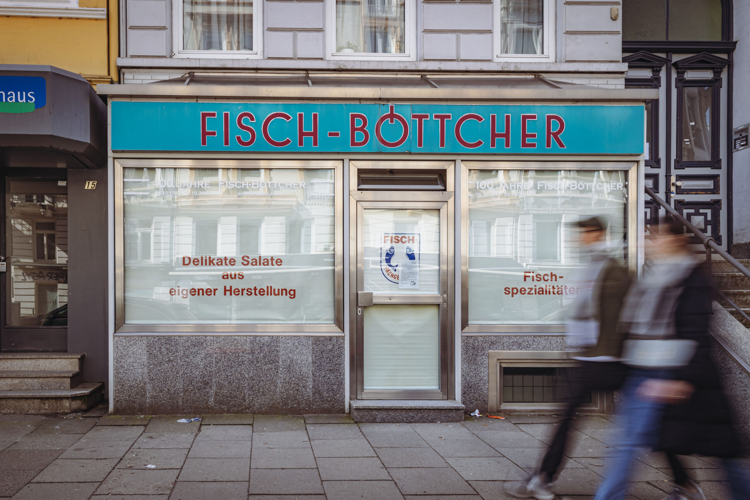 Der Laden „Fisch-Böttcher“ in Winterhude bleibt geschlossen.