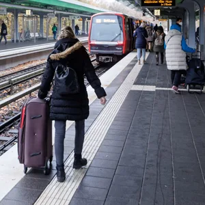 Der U-Bahnhof Wandsbek-Gartenstadt.