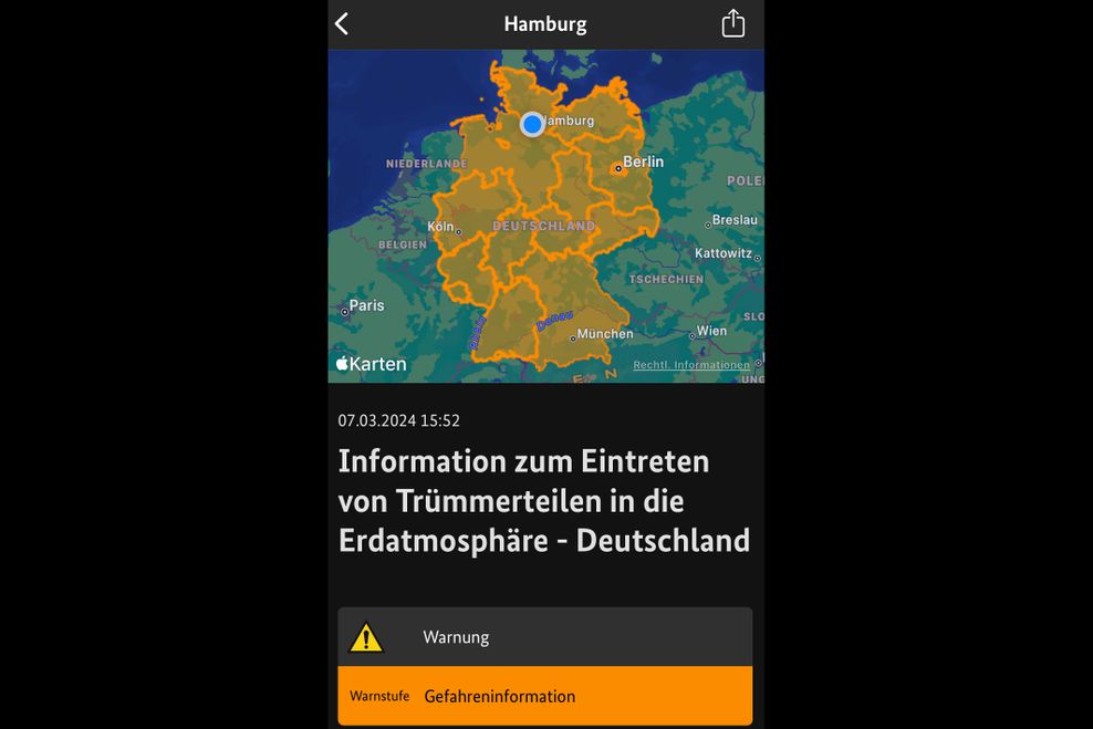 Gefahreninformation.