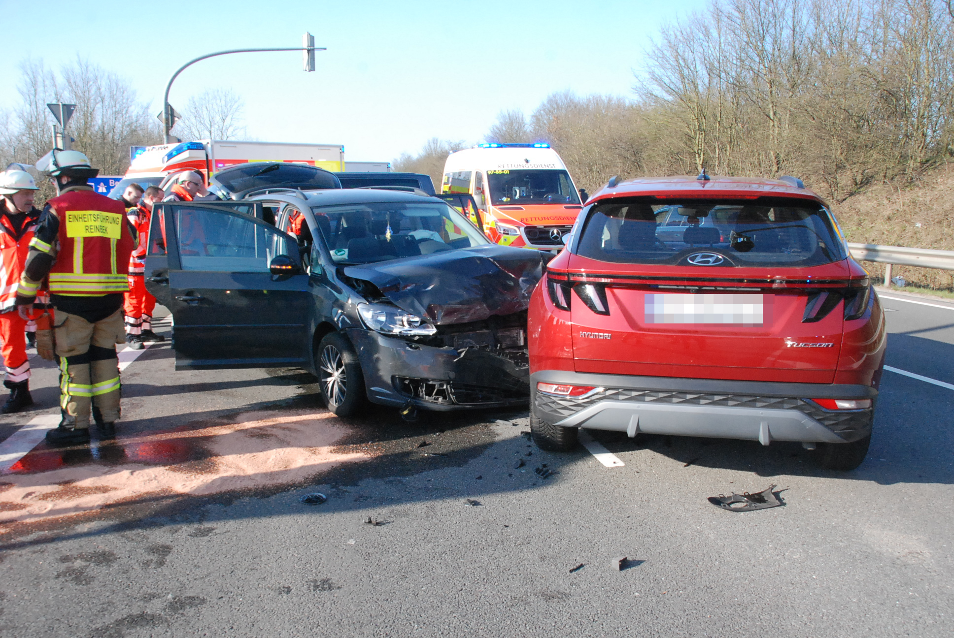 Verunglückte Fahrzeuge