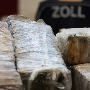 Vom Zoll sichergestelltes Kokain