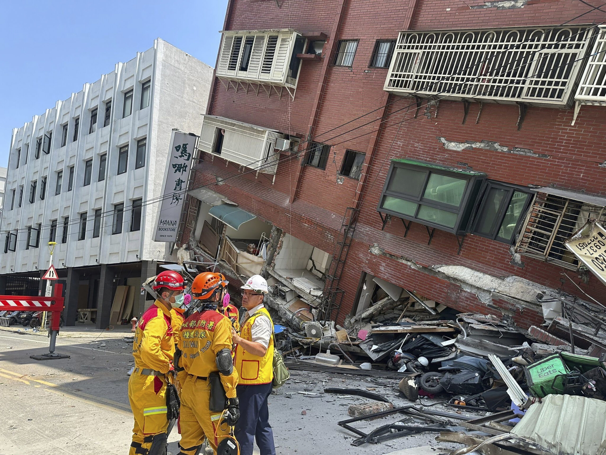 Zerstörung nach dem Erdbeben in Taiwan