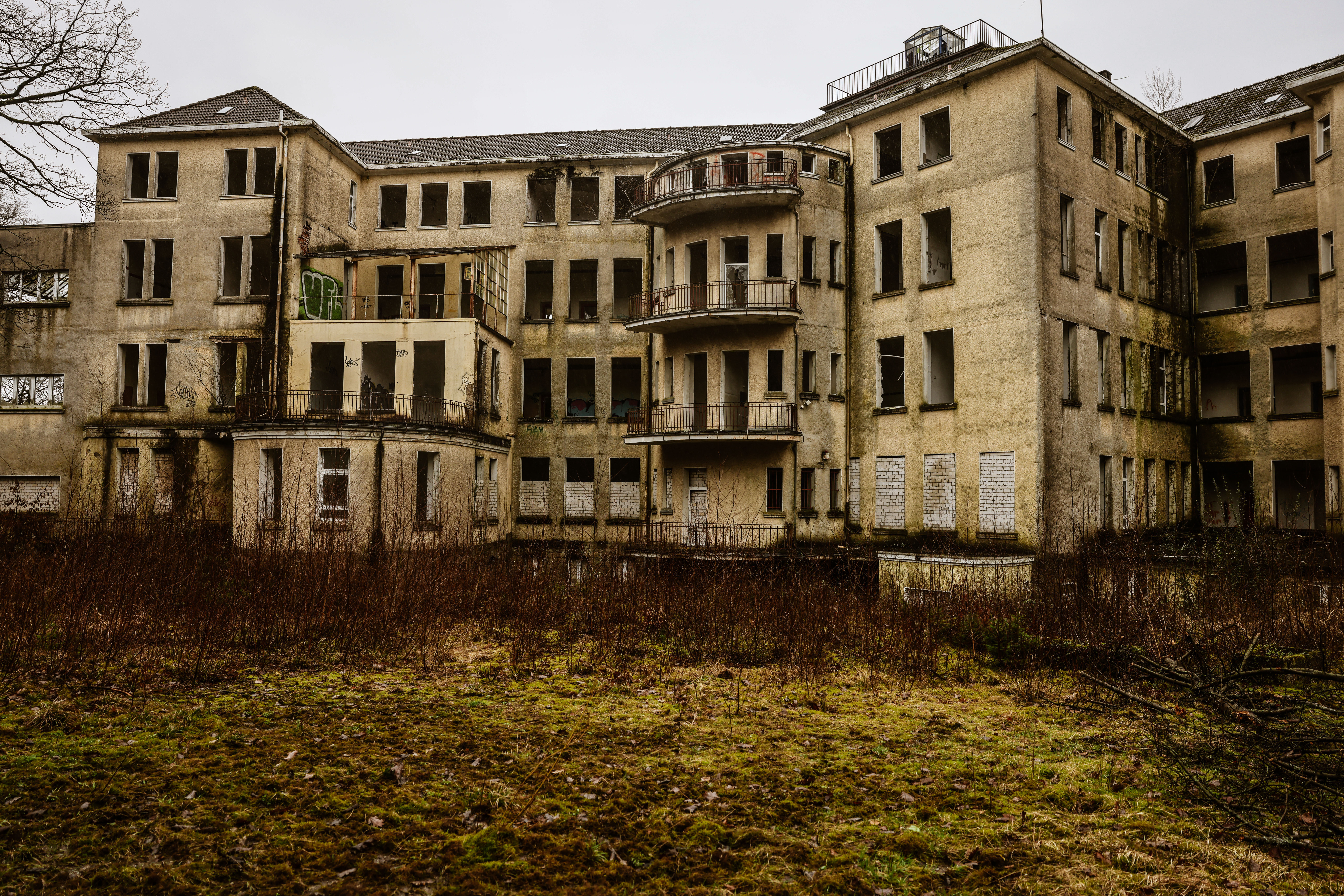 Das verlassene Gelände der ehemaligen Klinik Aprath