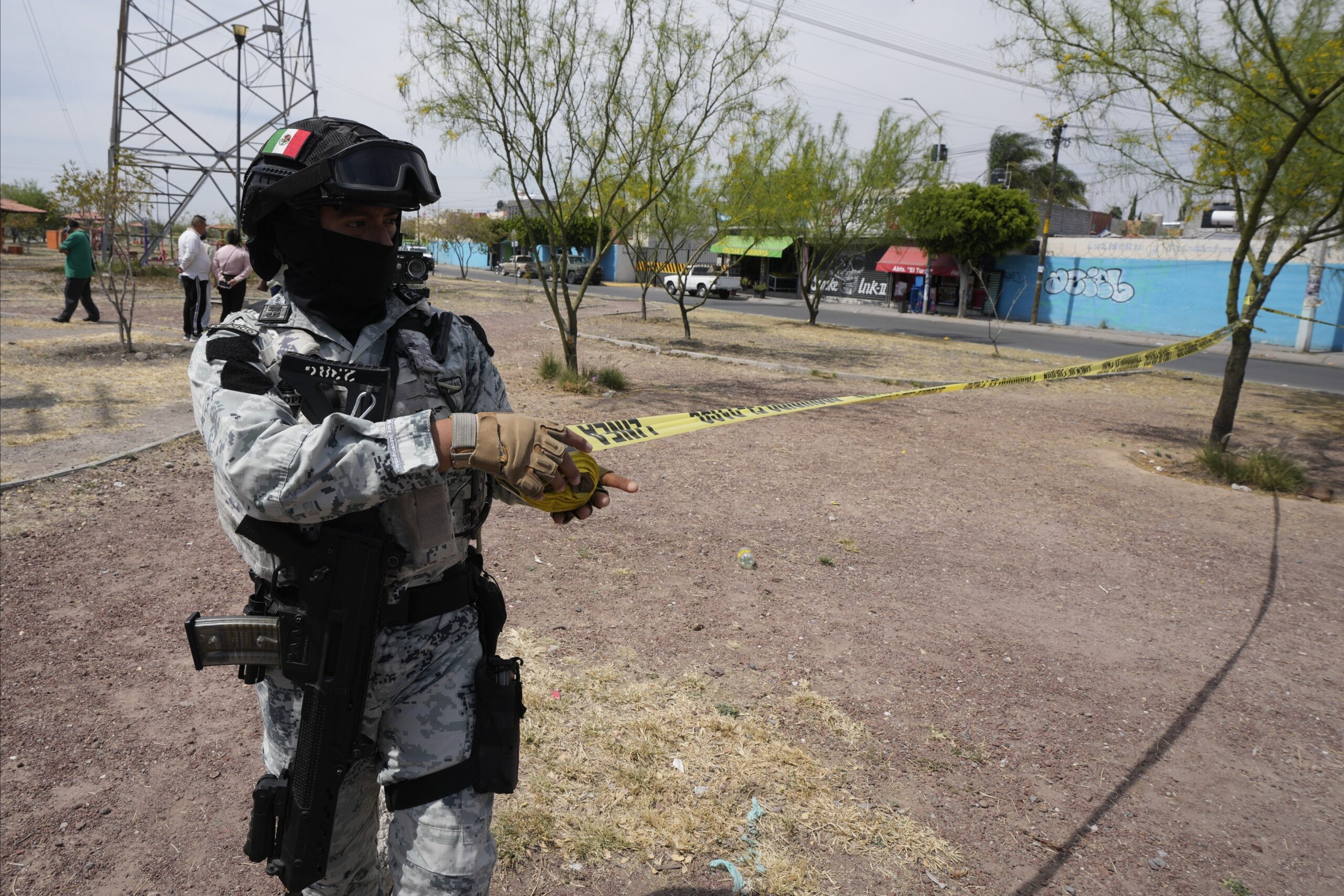 Celaya Mexiko Tatort Polizist