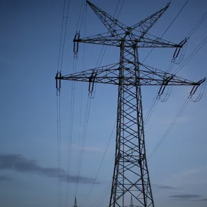 Ein Strommast in Wuppertal