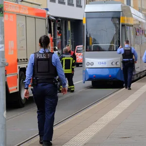 Polizisten am Einsatzort