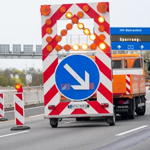 Die Autobahn A7 ist im Juni gesperrt