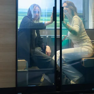 Neues Zweierabteil der Deutschen Bahn