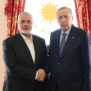 Der türkische Präsident Recep Tayyip Erdogan hat am Samstag den Auslandschef der islamistischen Hamas, Ismail Hanija, in Istanbul getroffen.