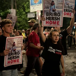 Demonstranten in Israel fordern einen Geisel-Deal.