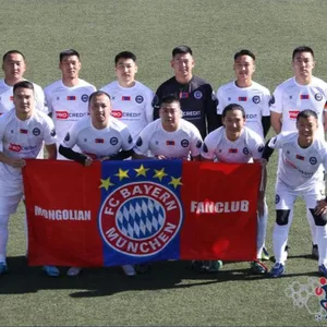 Mannschaftsfoto vor dem Spiel des Bavarians FC.