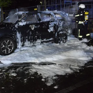Das Auto brannte vollständig aus.