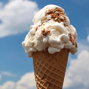 Eis in der Waffel (Symbolbild).