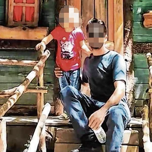 Flughafen-Entführer Salman E. mit seiner Tochter.