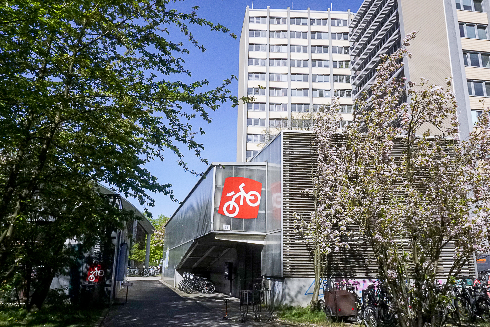 Hier, unter dem Vordach einer Fahrradstation, hat Marcel wohl viele Jahre übernachtet.