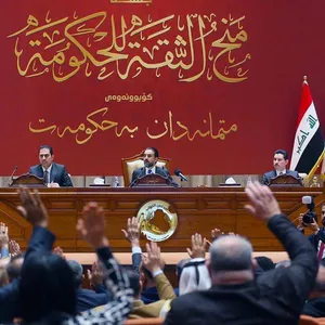 Eine Parlamentssitzung in Bagdad (Archivbild).