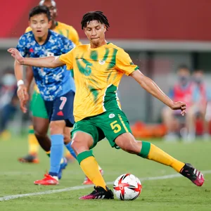Luke Fleurs am Ball für sein Heimatland Südafrika