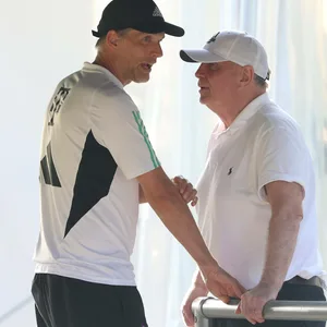 Thomas Tuchel und Uli Hoeneß im Gespräch