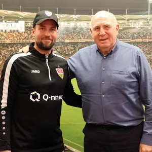 Sebastian Hoeneß zusammen mit seinem Vater Dieter Hoeneß