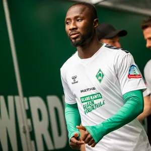 Ein seltenes Bild: Naby Keita im Trikot von Werder Bremen.