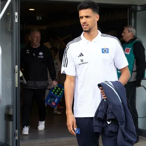Robert Glatzel in Trainingsklamotten