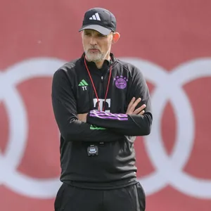 Trainer Thomas Tuchel beim Bayern-Training