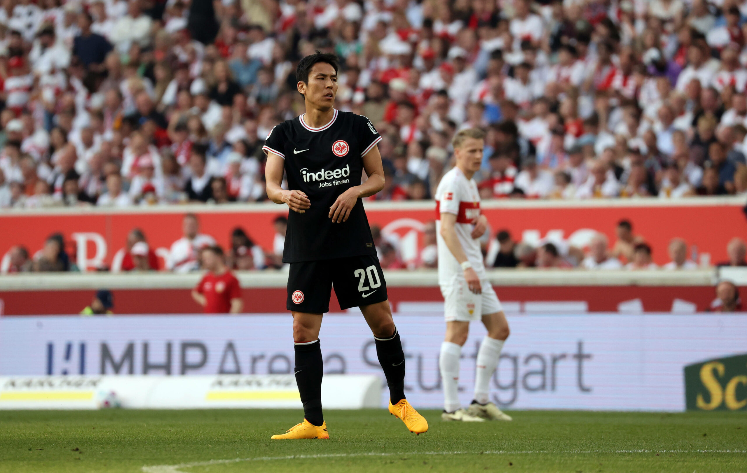 Makoto Hasebe im Spiel gegen den VfB Stuttgart
