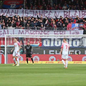 Heidenheimer Banner gegen RB Leipzig
