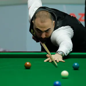 Der indische Snooker-Spieler Hossein Vafaei.