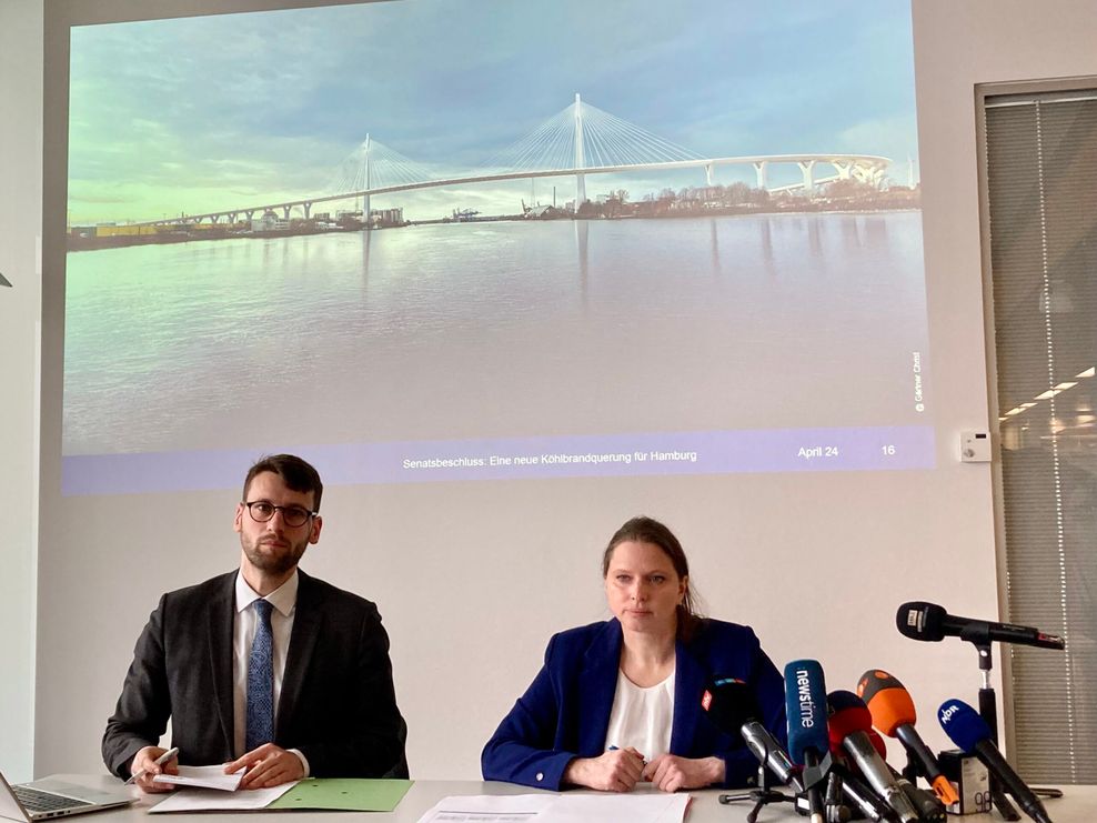 Hamburger Senat einig: So soll die neue Köhlbrandbrücke aussehen