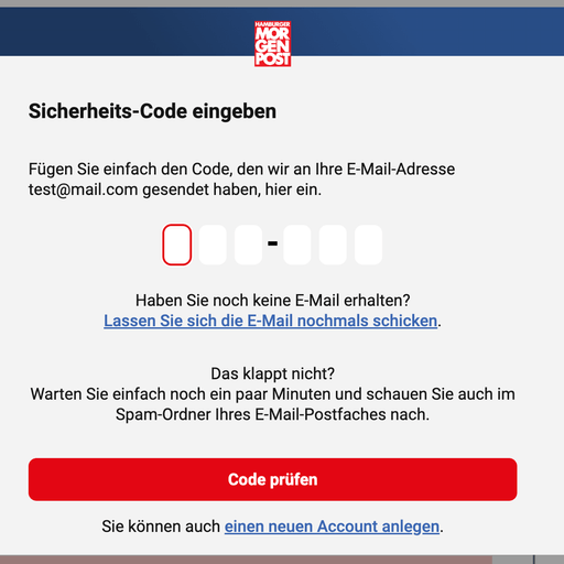 Passwort zurücksetzen