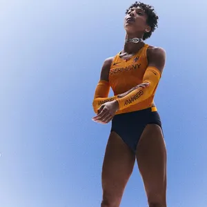 Malaika Mihambo im deuutschen Olympia-Dress von Nike