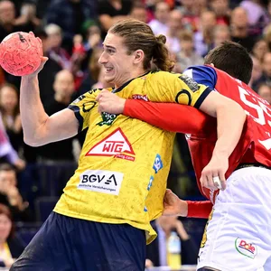 Juri Knorr im Spiel gegen Hamburg