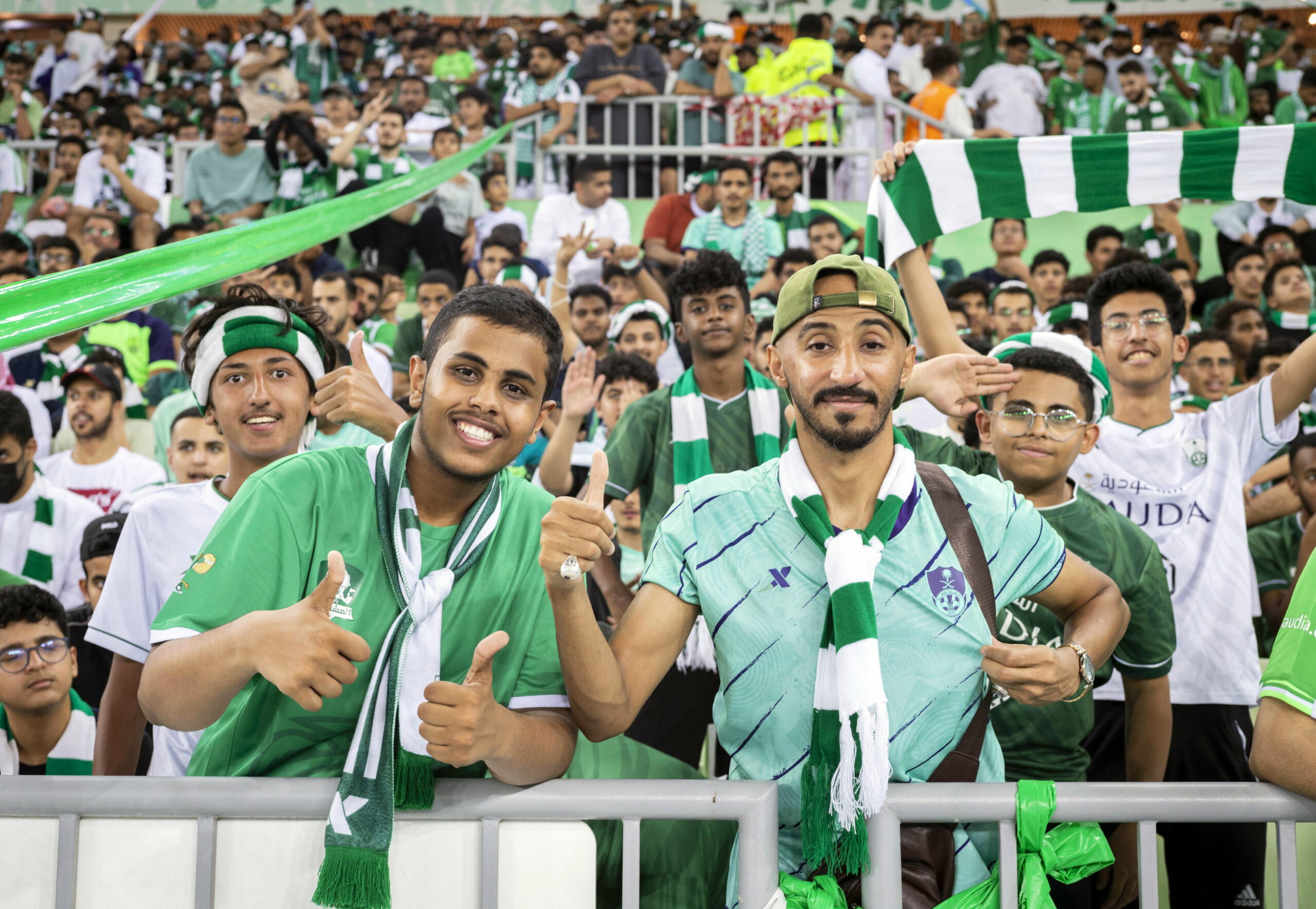 Fußball-Fans in Saudi-Arabien