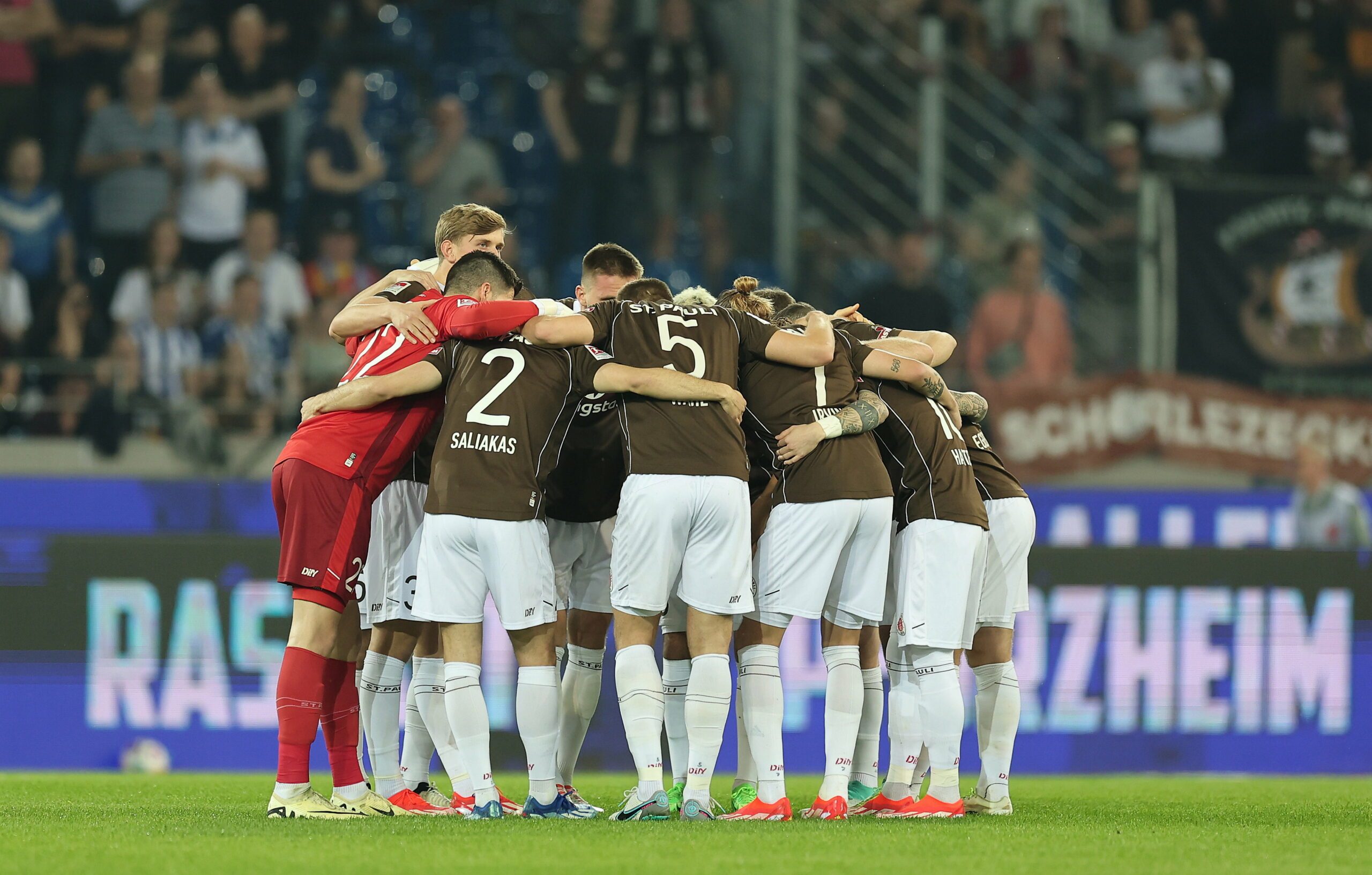 Teamkreis des FC St. Pauli