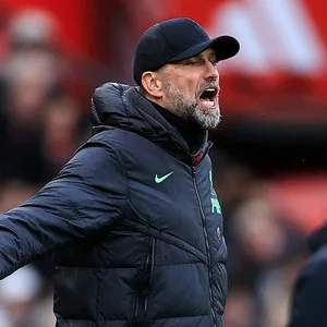 Jürgen Klopp an der Seitenlinie beim Spiel gegen Manchester United