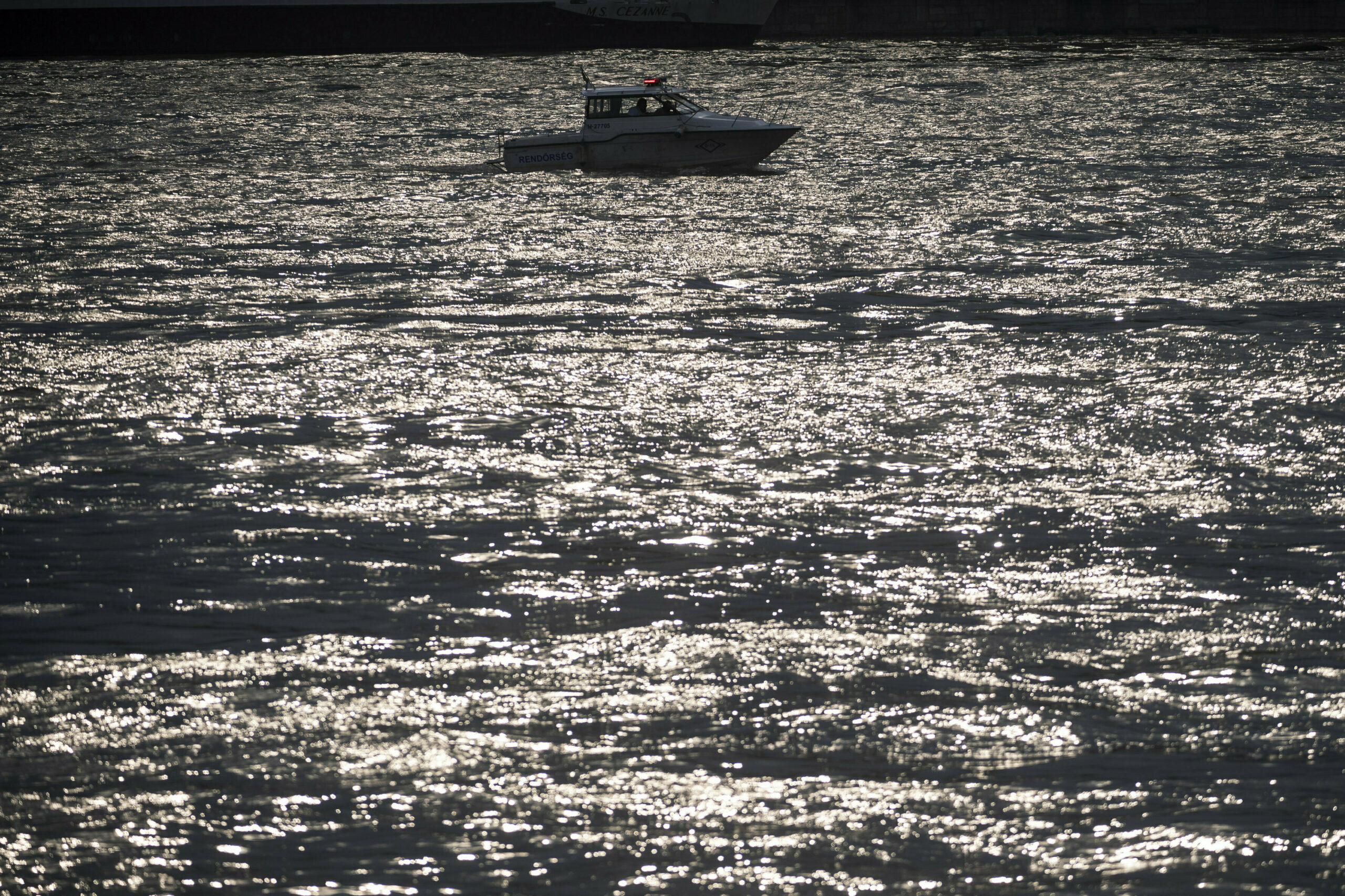Polizeiboot auf der Donau