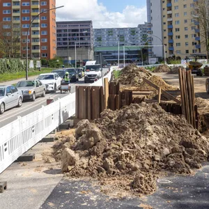 Aufgrund der U5-Baustelle in Steilshoop müssen die Busse bis voraussichtlich 2032 einen Umweg fahren.