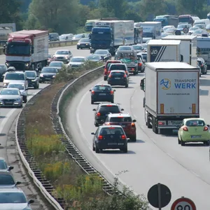 Stau auf der Autoban
