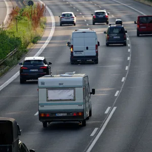 Das Horster Dreieck auf der A1 in Seevetal (Landkreis Harburg) bei Hamburg. (Symbolfoto)