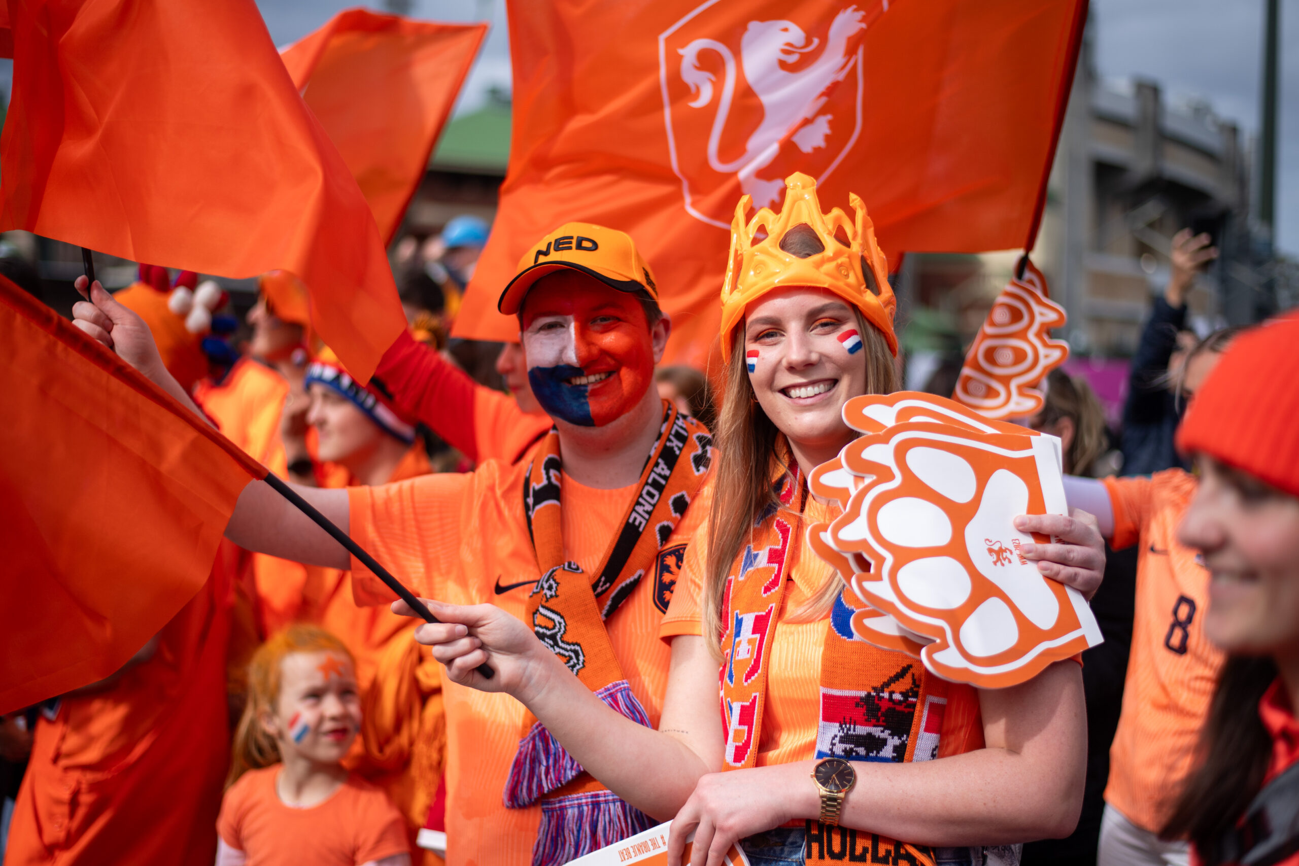 Tausende Oranje-Fans werden zur Fußball-EM nach Hamburg kommen. (Symbolbild)