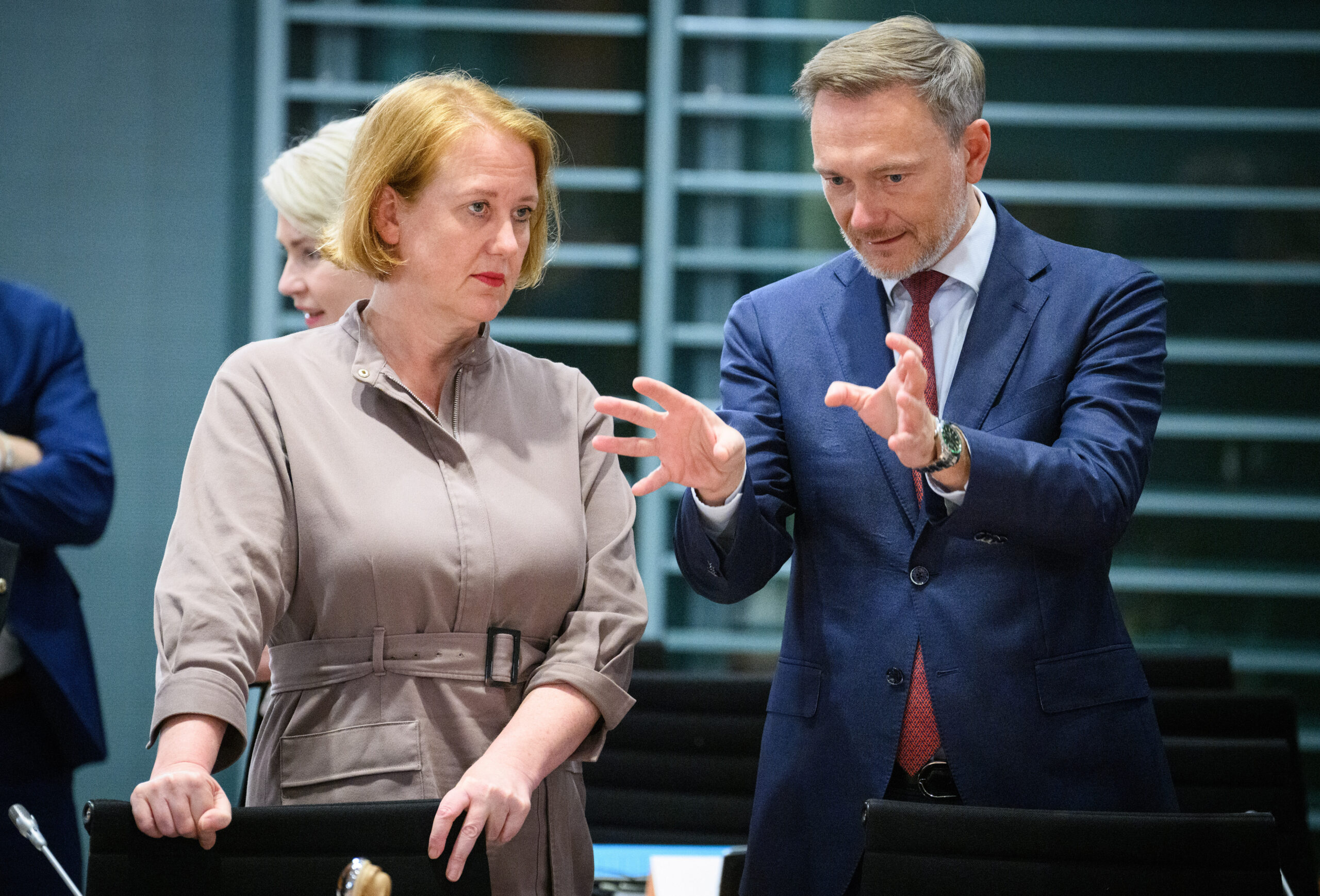 Familienministerin Lisa Paus (Die Grünen) und Finanzminister Christian Lindner (FDP).