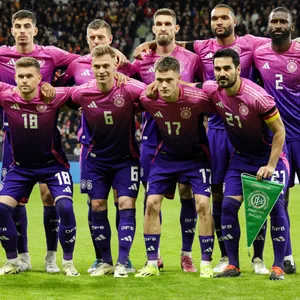 Die deutsche Nationalmannschaft im Spiel gegen die Niederlande