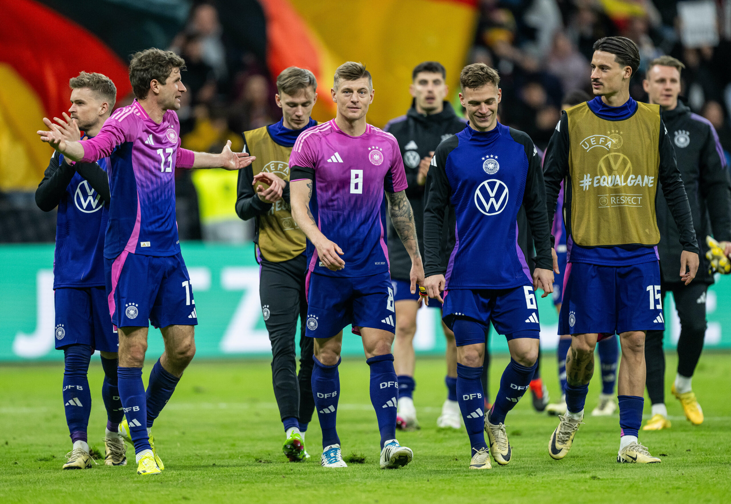 Das DFB-Team nach dem Spiel gegen die Niederlande